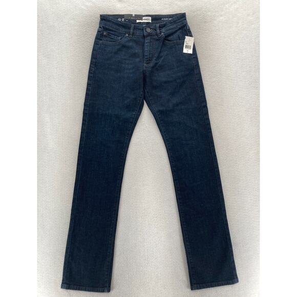 DL1961 Avery Modern Straight Jeans Mens 28x34 Dark Wash Blue Stretch Denim NWT - Picture 1 of 15